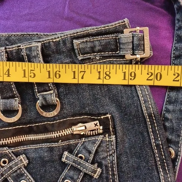 TRIPP NYC DENIUM BONDAGE PANTS SIZE 16 BLUE - Picture 15 of 16